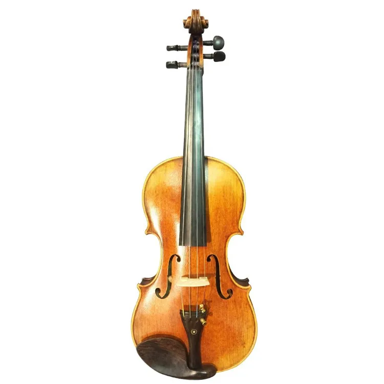 Handmade professional electric violin for students Tongue & Premium maple back panel Spruce top Ebony configuration