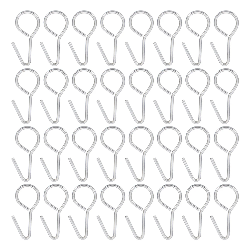 

200 Pcs Car Seat Cover Hooks Metal S Hooks Cushion Fixing Hangers for Vehicles Trailers Campers RV Accessories