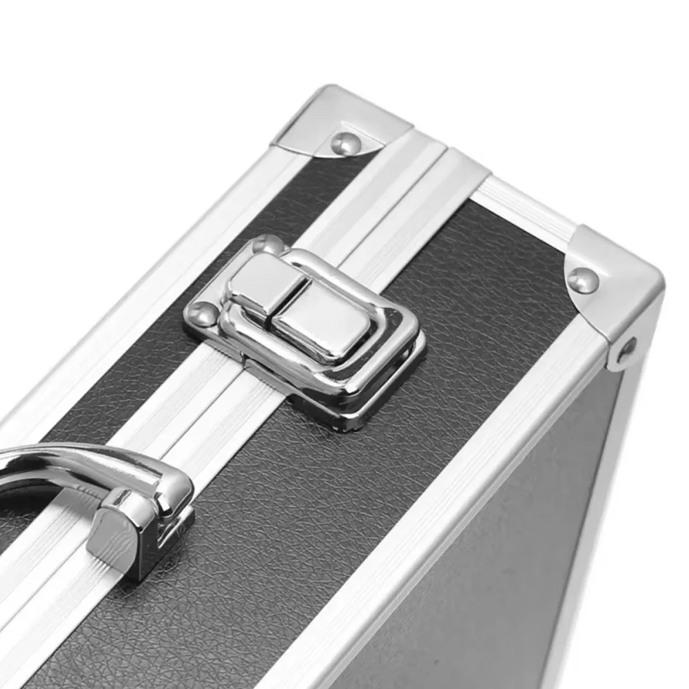 Cassetta degli attrezzi Custodia per strumenti in alluminio Scatola di immagazzinaggio Attrezzatura portatile Cassetta degli attrezzi Scatole per organizer Valigia in alluminio con custodia rigida grande