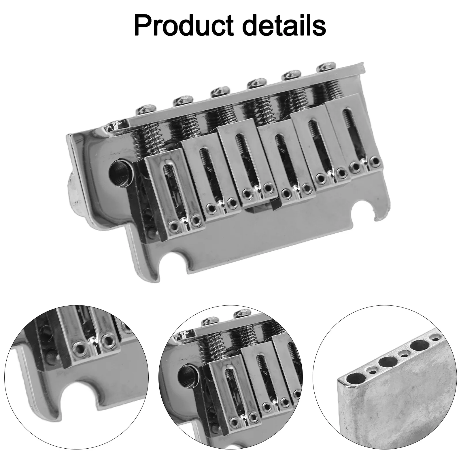 Metal Construction Thickened Base Tremolo for bridge System Complete Set String Saddle Tremolo for bridge Specifications