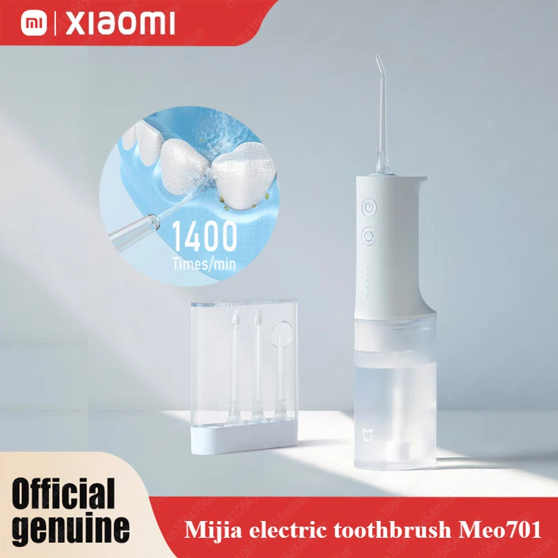 

Xiaomi Mijia Electric Oral Irrigator MEO701 1400 Times/Min Portable Ultrasonic Teeth Flusher Water Pick Tooth Cleaner Original