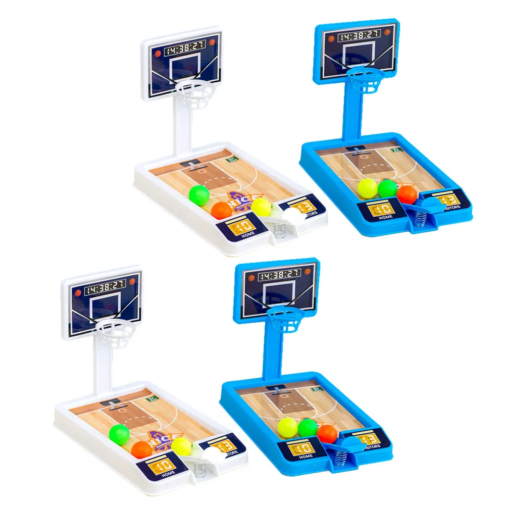 

4Sets Interactive Basketball Game Desktop Mini Basketball Shooting Game for Kids Hand Eye Coordination Concentration Training