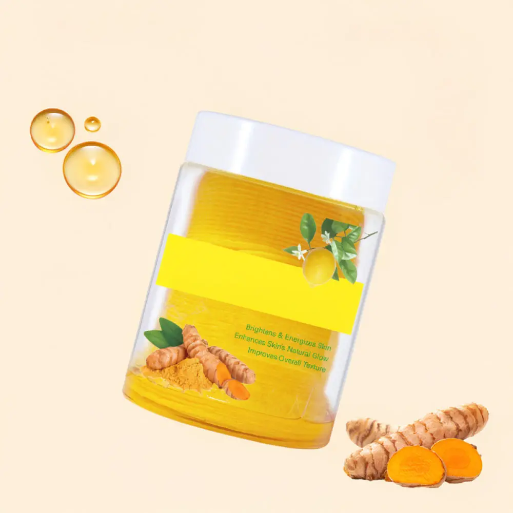 Soft Cotton Turmeric Cleansing Pads Exfoliating Wipes Makeup Remover Gentle Face Care Deep Pore Cleaning Skin Care Towel