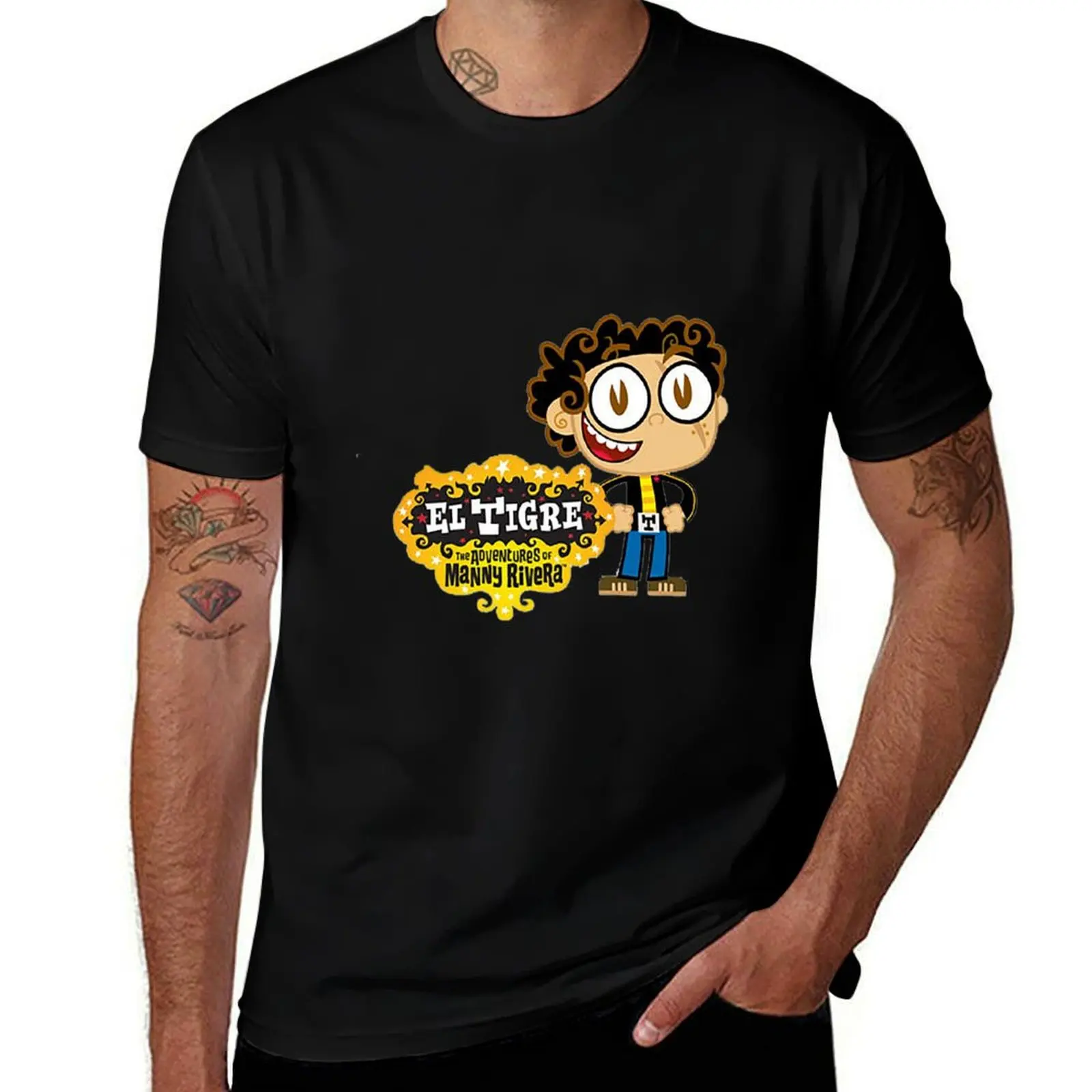 El Tigre The Adventures Of Manny Rivera T-Shirt Lightweight Print T-Shirt