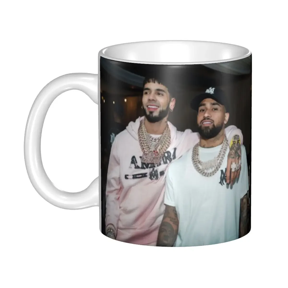 Керамические волшебные чашки Anuel AA, 350 мл, кружки для чая с молоком, кофе, лучшие подарки на день рождения для детей, друзей