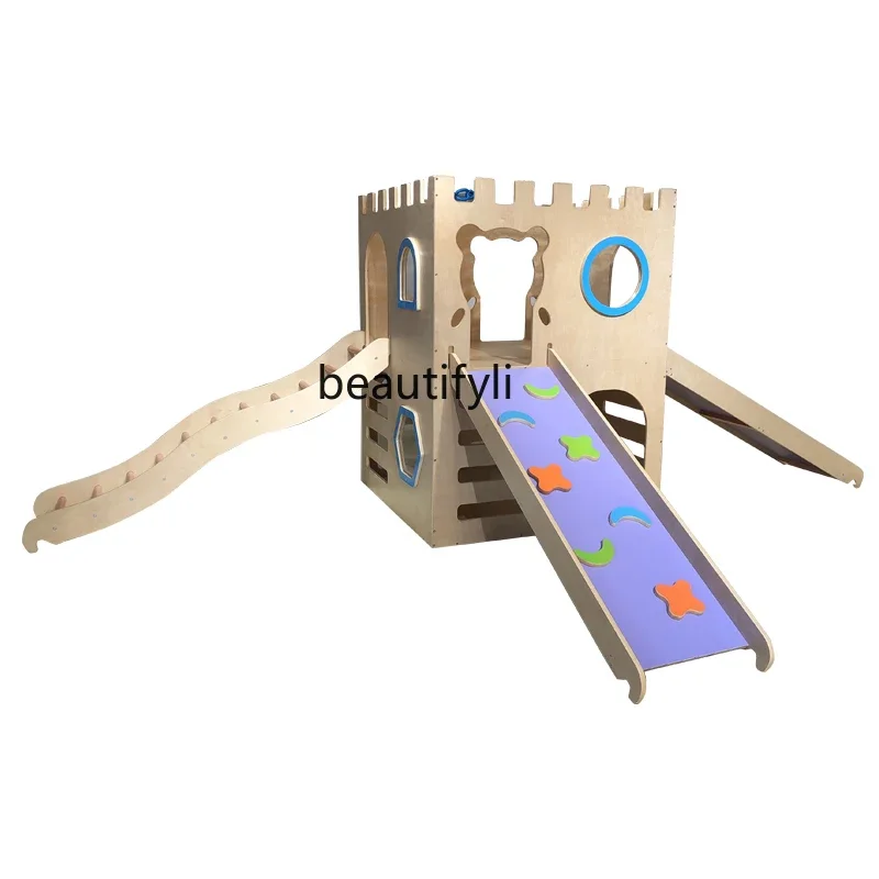 Early Education Center Sports Children's Indoor Castle Slide Climbing Equipment Sensory Integration Training Teaching Aids