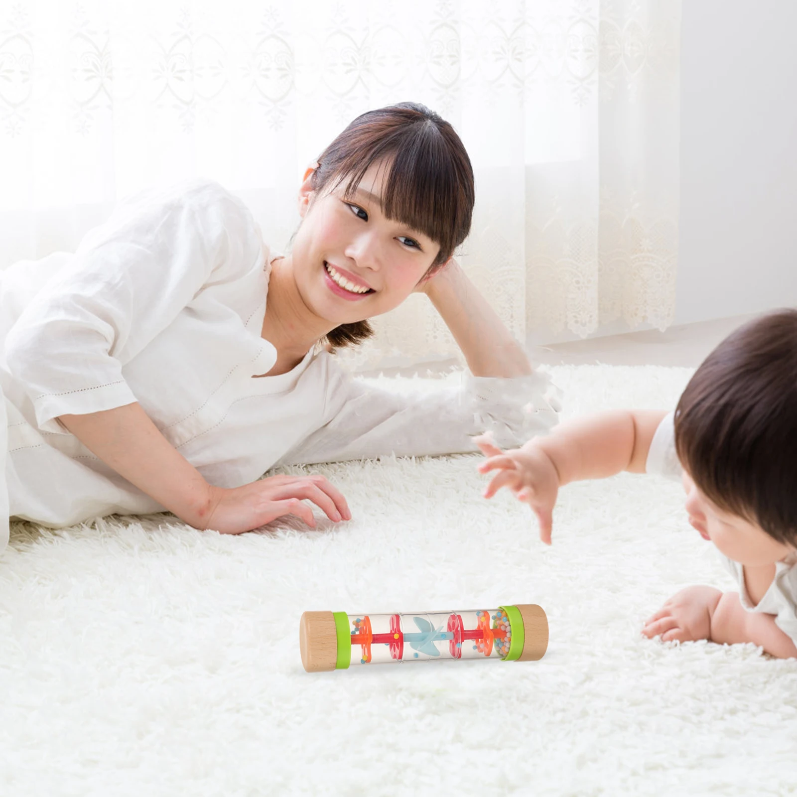 Wooden Sound Tube Kids Toys Early Musical Raindrop Baby Instruments Toddler for Toddlers