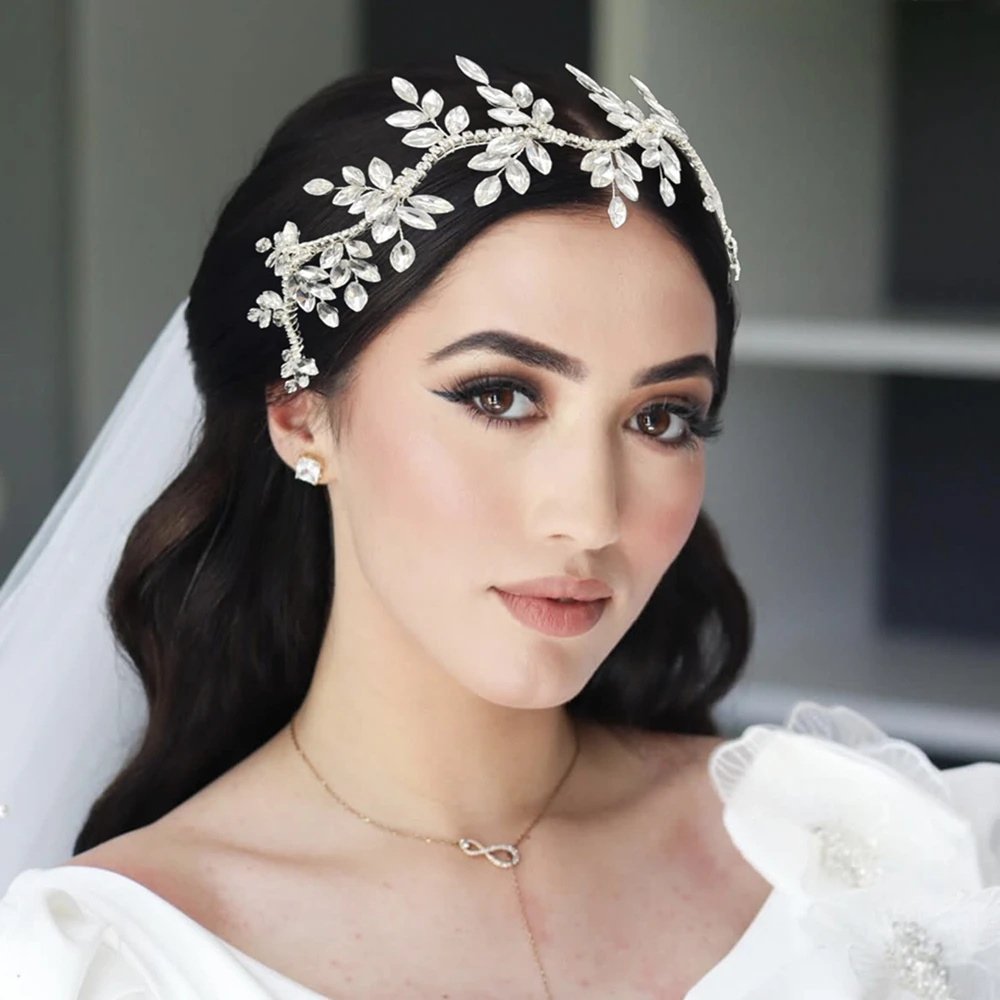 

DZ252 Fashion Crystal Wedding Head Jewelry Rhinestone Bridal Hair Band Dress Headwear Handmade Hair Accessories Bridesmaid Gift