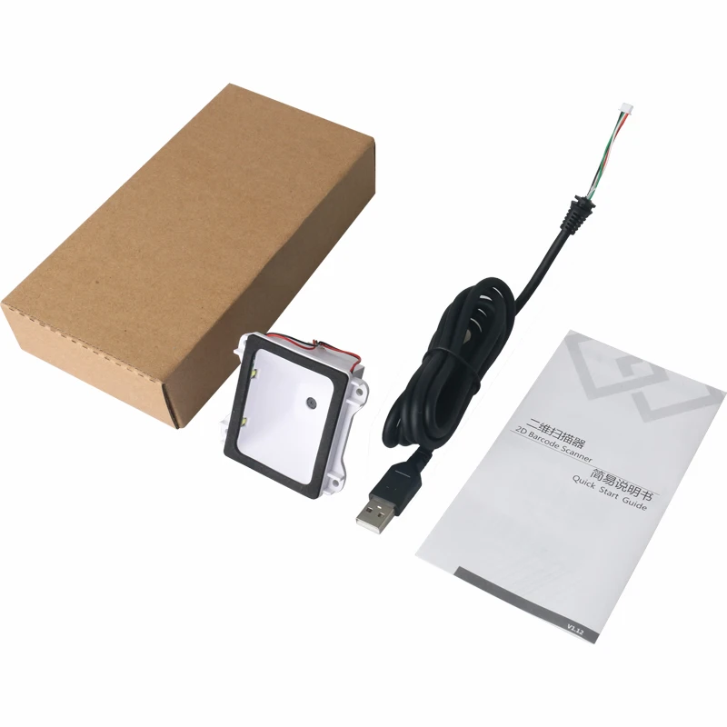 The embedded core 2D scanning module is small in size, with stable scanning performance, and can quickly recognize QR codes.