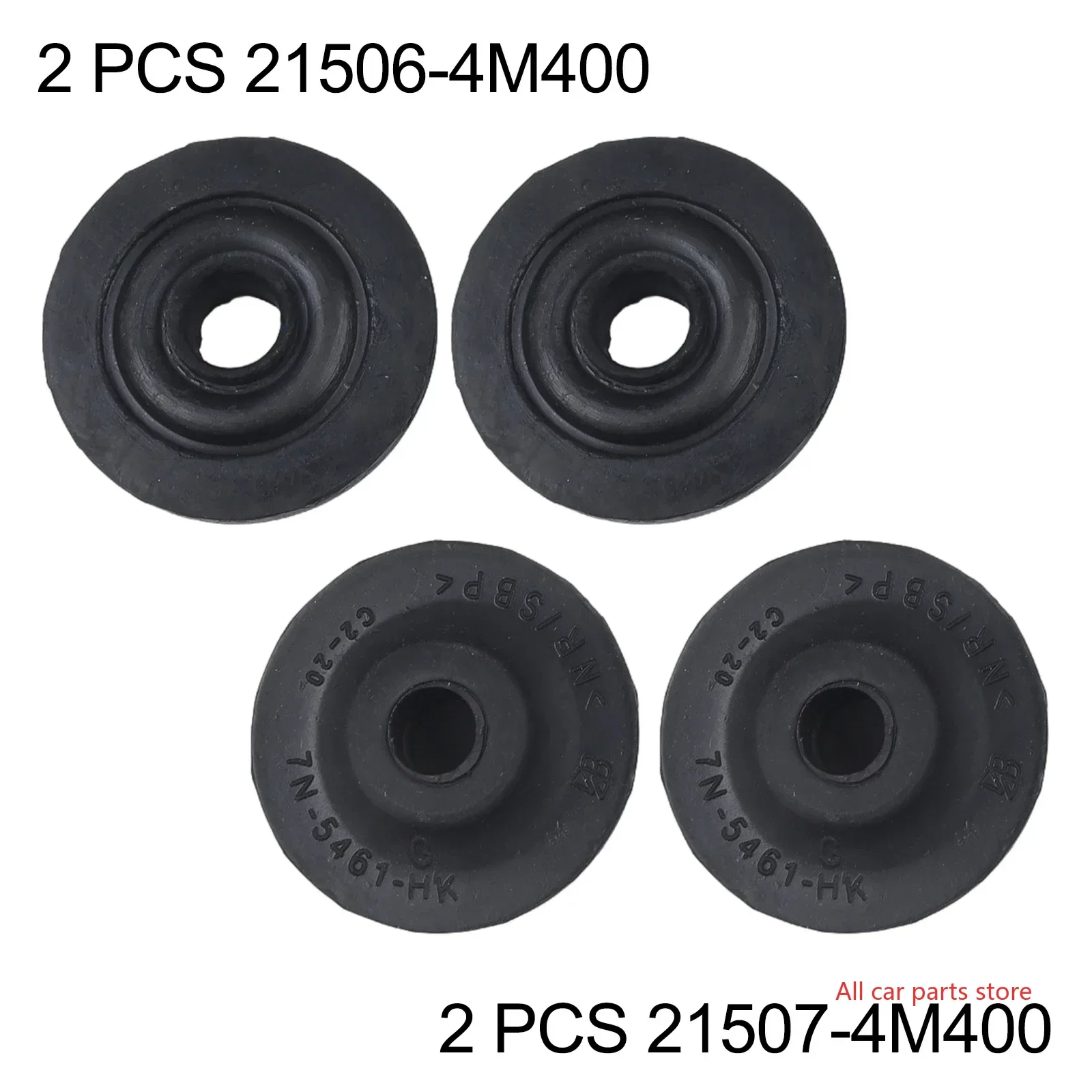 Radiator Mount Bushing 4Pcs 21506-4M400 21507-4M400 For Nissan Infiniti Upper Mounting Bracket Replacement Part