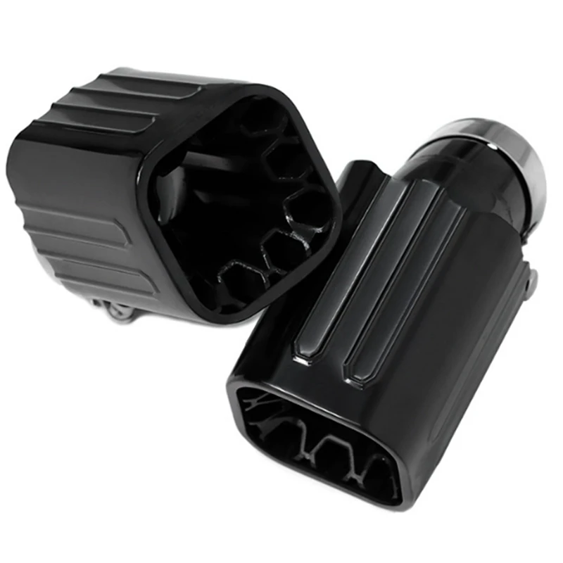 Car Exhaust Tip Tailpipe Stainless Steel Square Muffler Tip Nozzle For Land Rover Defender 90 110 L663 Diesel Version