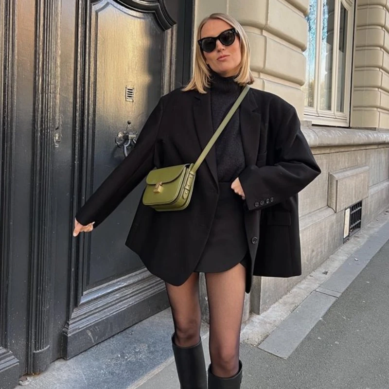 

SOEUR Handba 2025 NEW Fashion Head Layer Cowhide Small Square Bag Ladies Temperament Black Classic Small Shoulder Crossbody Bag