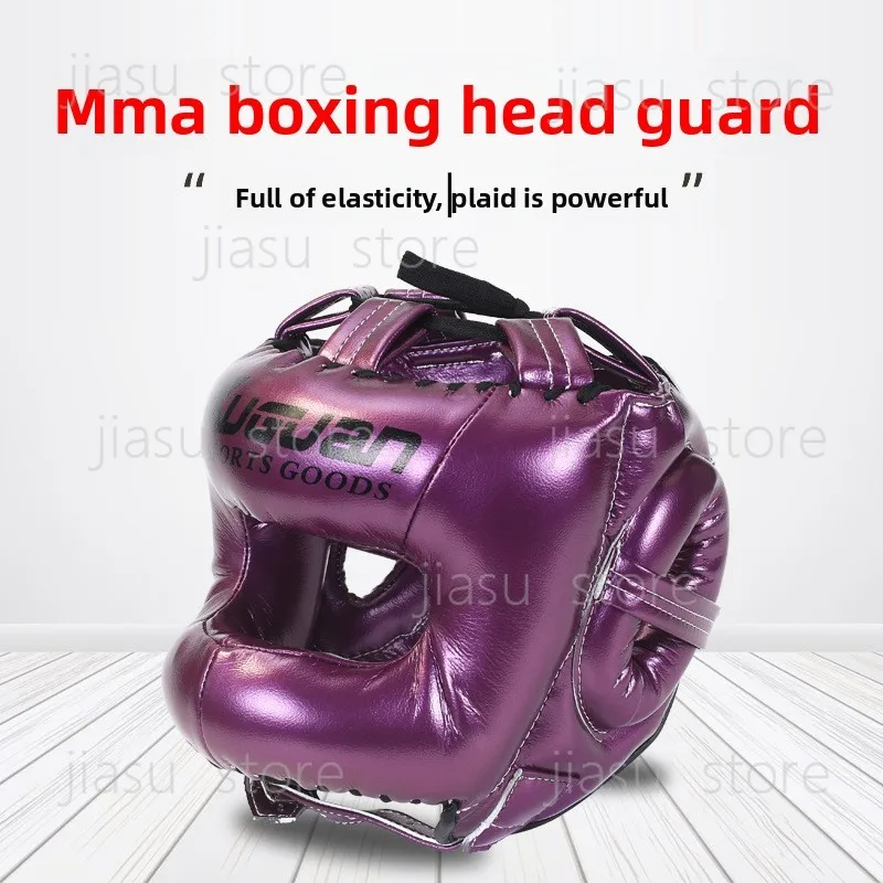 Closed Beam Boxing Head Protector Full Cover Fighting Helmet For Adult Karate Sanda Combat Training