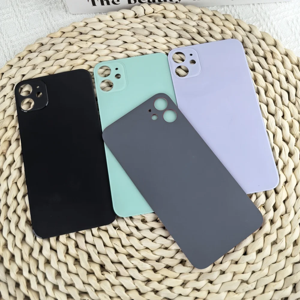New High Quality Back Glass For Apple iPhone 11 Battery Cover Rear Door Housing Case Panel Repair Replacement Parts For Iphone11
