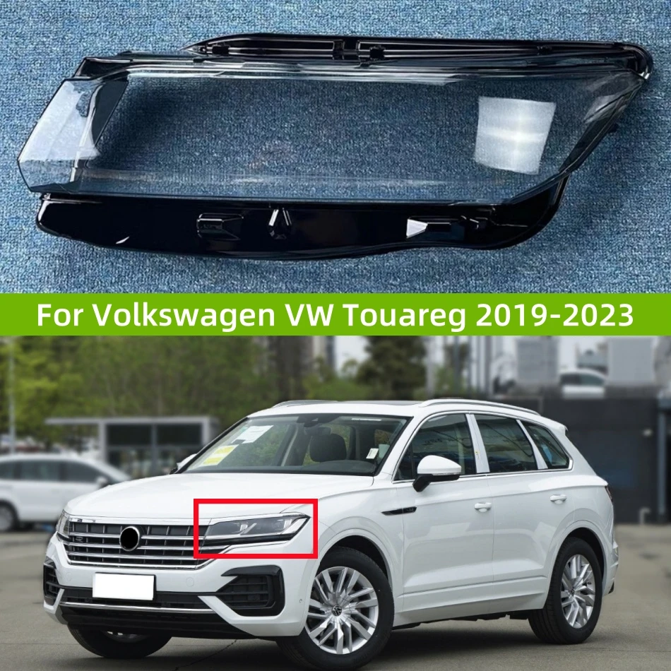 

For Volkswagen VW Touareg 2019 2020 2021 2022 2023 Car Lights Shell Transparent PC Material Lights Lens