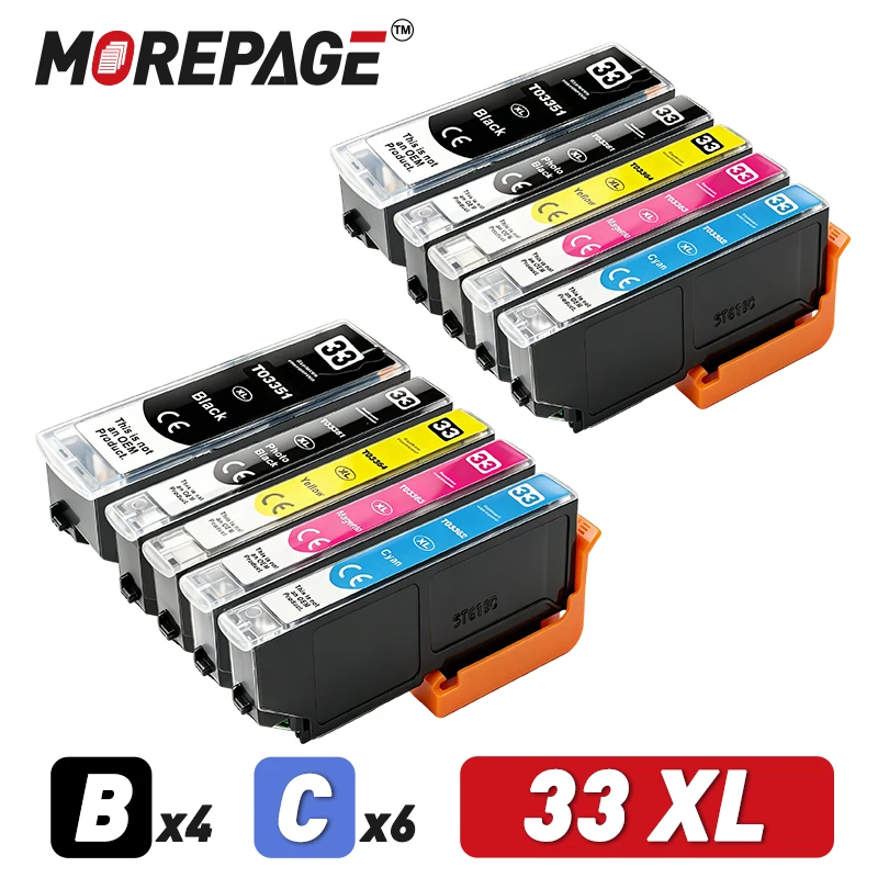 3351 XL Cartucho de tinta compatível para impressora Epson T33XL 33XL Expression Premium XP-530/630/635/830 XP-540/XP-640