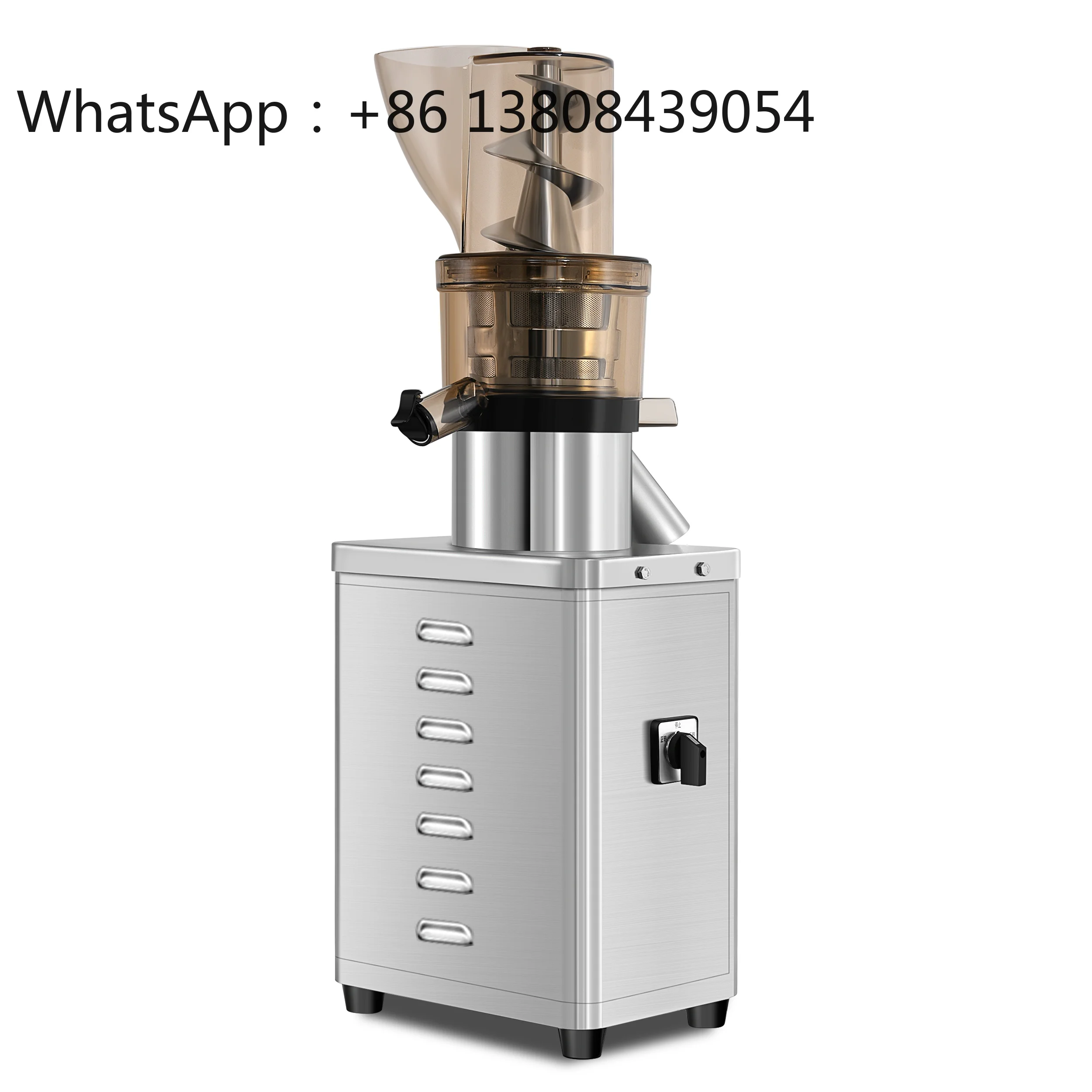 

1200W Stainless Steel No Need Cutting Auto Feeding Big Mouth Inlet Cold Press Slow Juicer Machine for Commercial