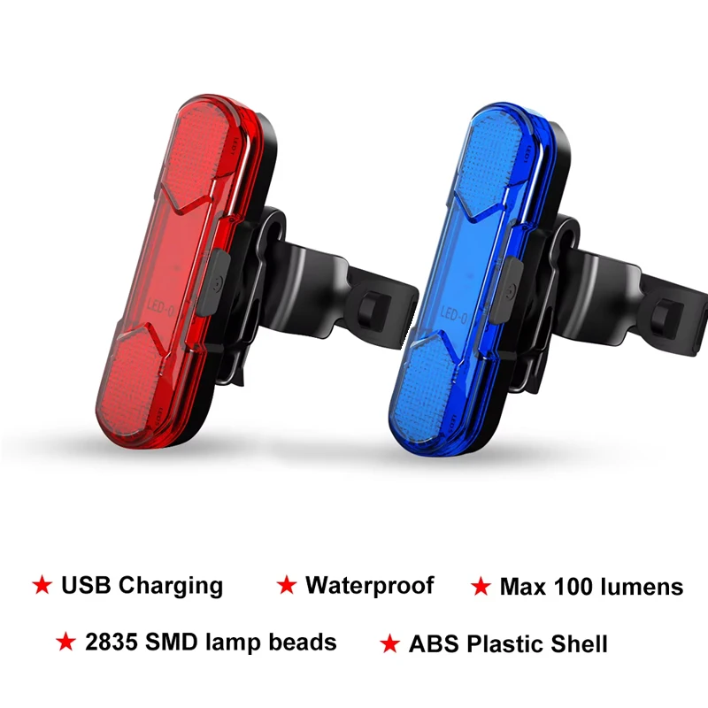 AliExpress LONGRIVER Bicycle Tail Light Bike Rear Light USB Rechargeable Waterproof Night Riding Safety Warning Taillight MTB Cycling Accessories ﻿