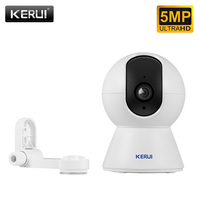 KERUI 5MP Tuya Smart Home Security Protection Mini IP Monitor Indoor Wifi IP Surveillance monitor CCTV 355 ° Auto Tracking