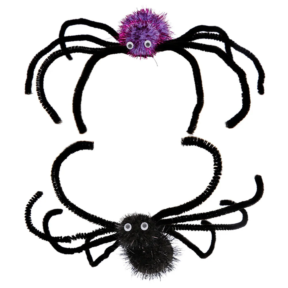 

2 Pcs Spider Hair Clips Party Decoration Props Accessories for Decorative Hairpin Plastic Hairpins Miss