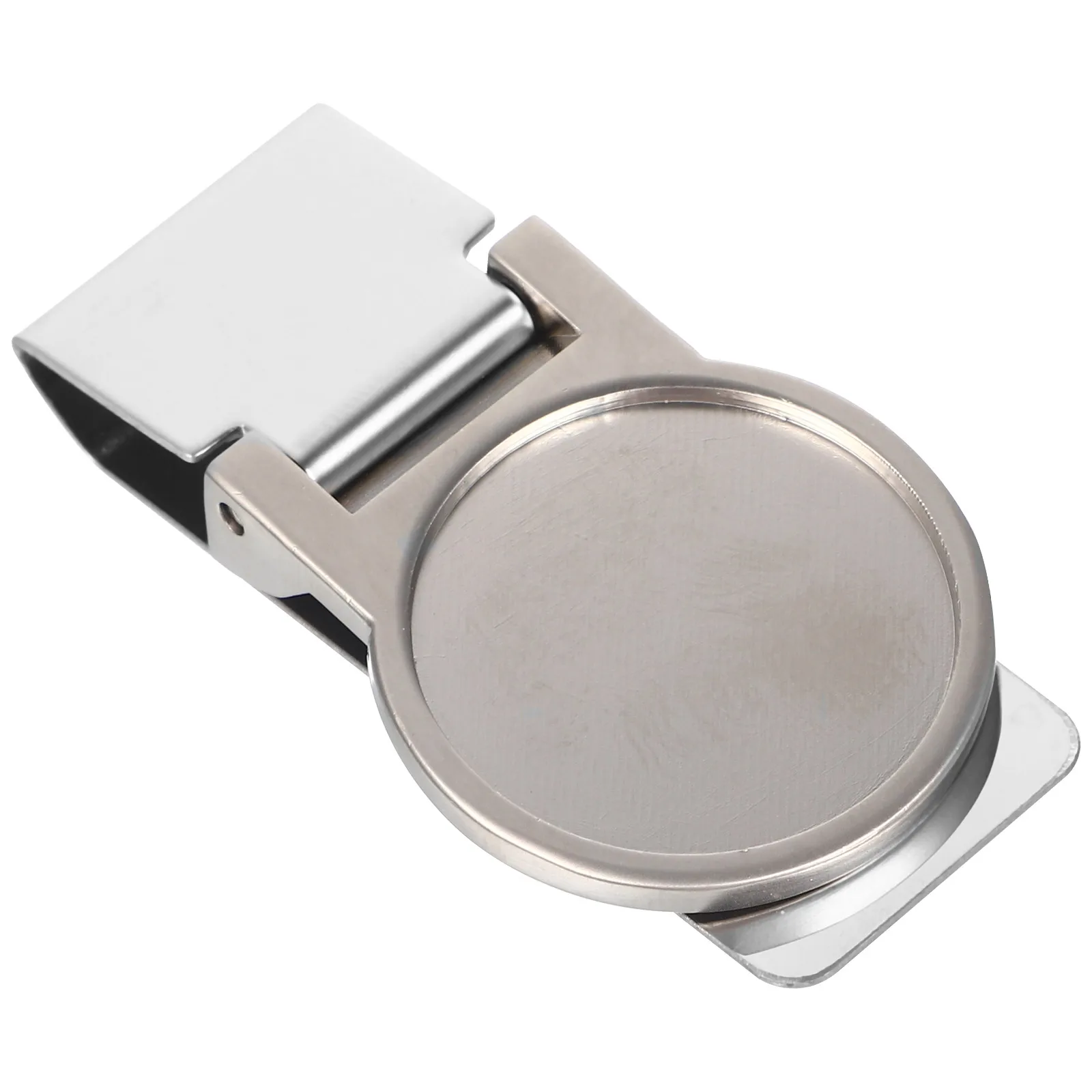 

Stainless Steel Money Clip Round Shape Heavy Duty Metal Bill Clamps Wallet Storage Practical Small Office Supplies