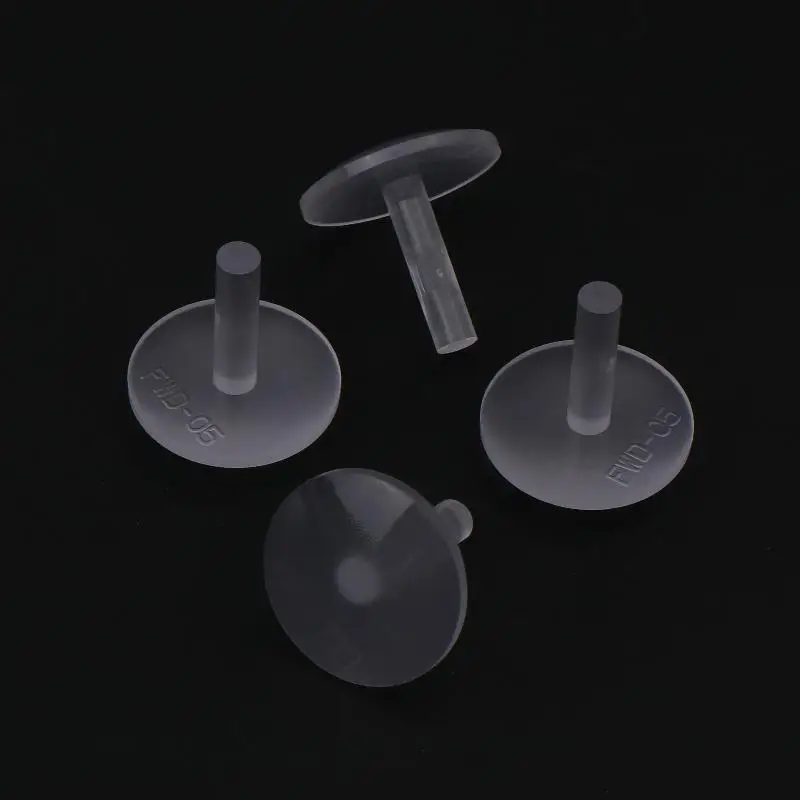 10 قطعة اكسسوارات الإضاءة المحيطة للسيارات ضوء الباب دليل رئيس البلاستيك متجمد شفافة T على شكل غطاء الزخرفية