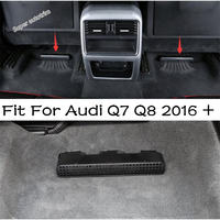 Car Seat Under Floor Air Conditioning AC Outlet Vent Dust Plug Grille Protective Cover Trim Accessories For Audi Q7 Q8 2016-2020