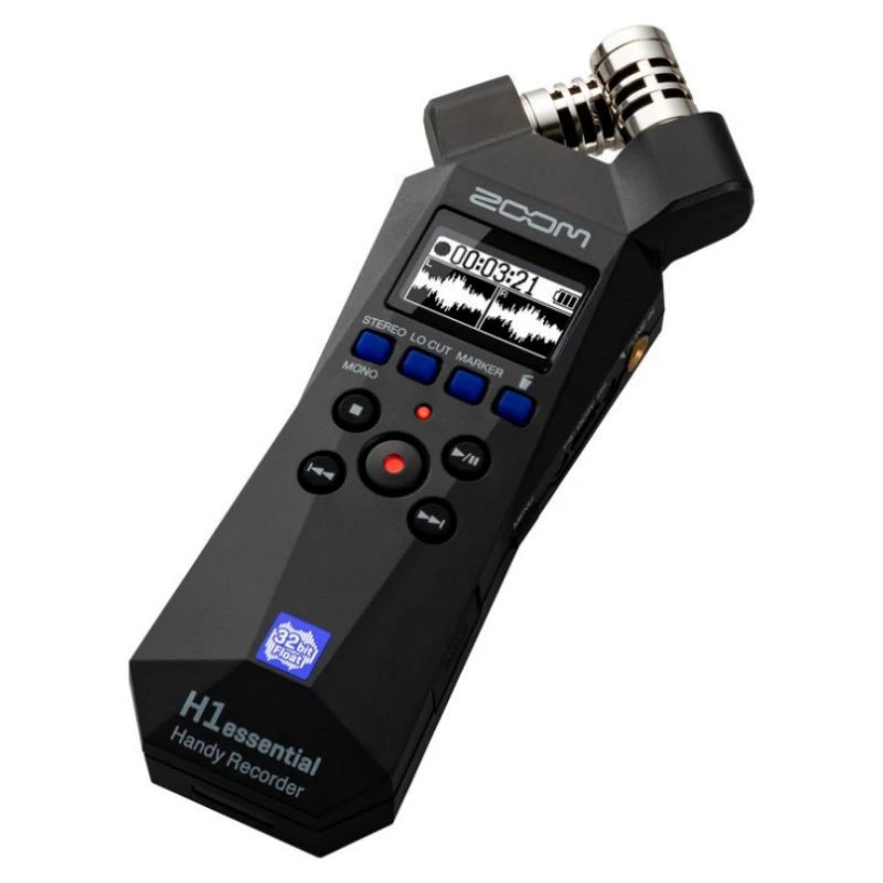 مُسجلات التكبير اليدوية الأساسية h1 ، مُسجلات FloRecording 32-بت ، + + + dB SPL ، و 90 ° XY Mics للمبدعين والموسيقيين والأفلام