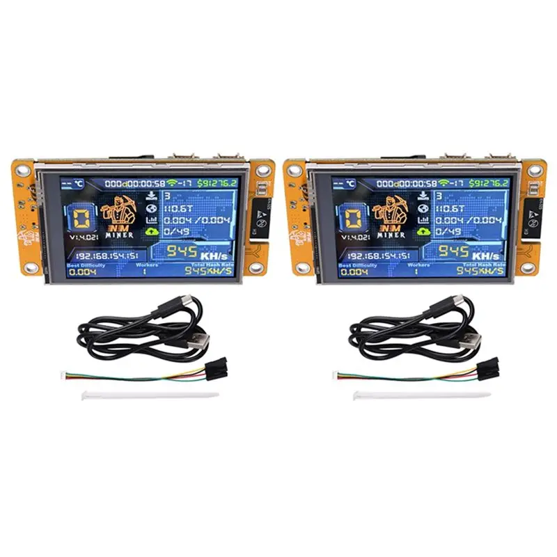 b17c-2pcs-bitcoin-solo-miner-950kh-s-avec-ecran-intelligent-de-28-pouces-nm-miner-nerd-miner-et-materiel-de-minage-de-crypto-monnaies-bitcoin-solo