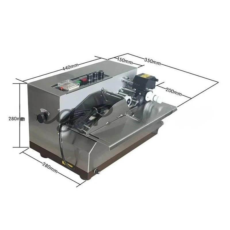 Ink Wheel Coding Machine MY-380F Automatic Coding Machine 220V Automatic Plastic Bag Carton Inkjet Coding Machine