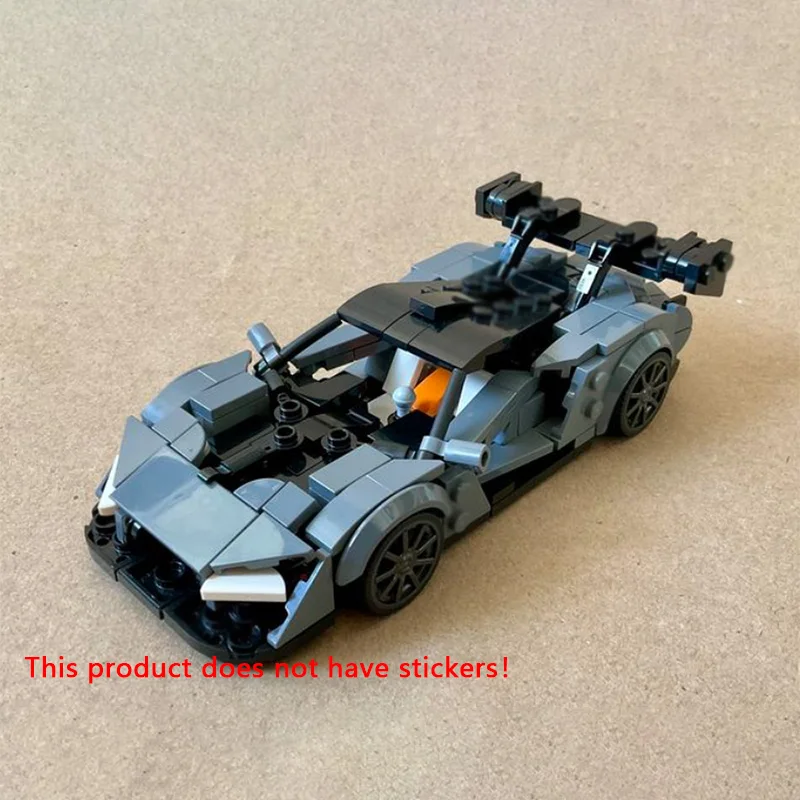 Speed Racing Car Model MOC Building Bricks Senna Top Tier Sports Car Modular Technology Children Holiday Gifts Assemble Toy Suit