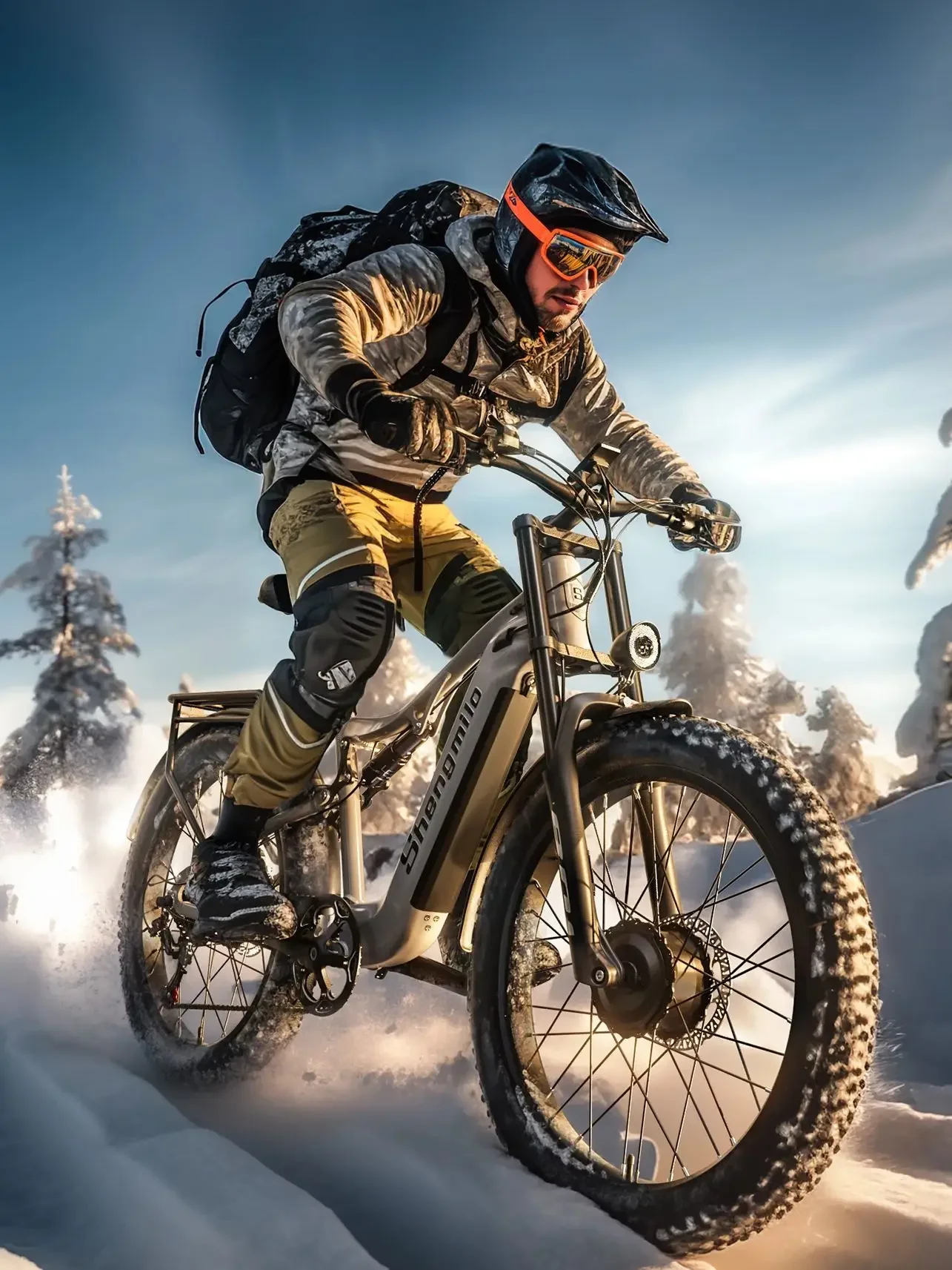 AliExpress Shengmilo S600 Adult 2000W Electric-bicycle Men's E-Mountain ebike with Two Motor, 48V840WH Battery,26" Fat Tire Electric Bike
