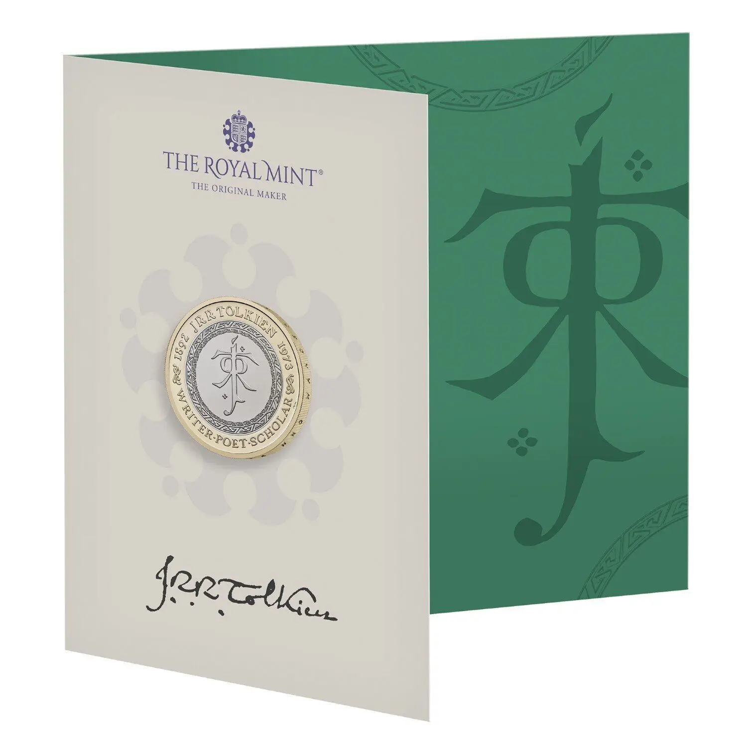 

British Commemorative Coin Litterateur JRR Tolkien's 50 Th Anniversary in 2023 2 Pounds