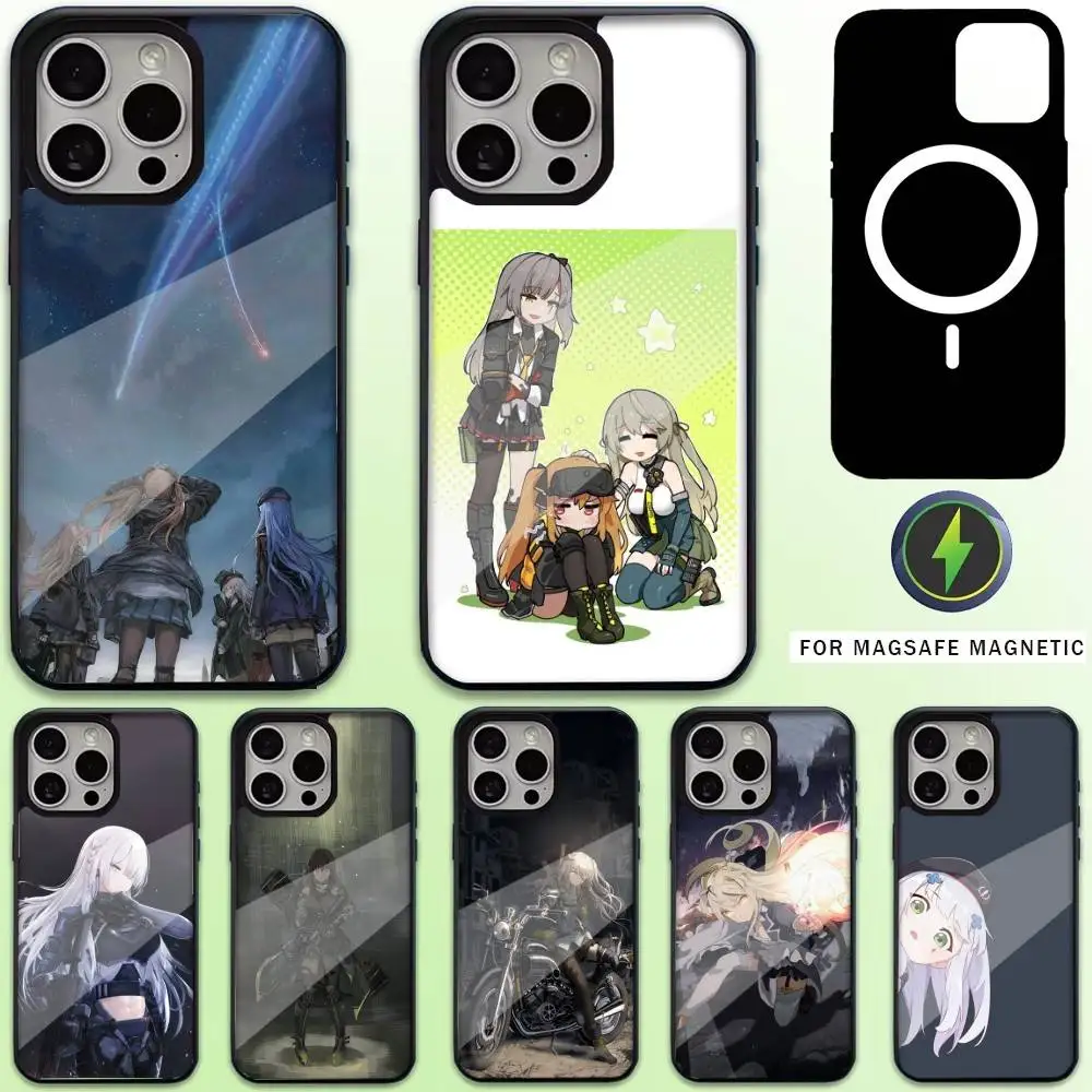 

Vedio G-Game G-Girls Frontline Phone Case For iPhone17,16,15,14,13,12,11 Plus,Pro Max Magnetic For Magsafe Wireless Charging