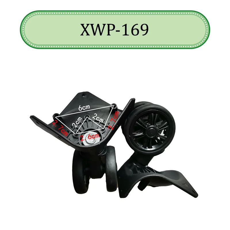 For XWP169 Universal Wheel Replace The Luggage With Quiet Wear-resistant Push-pull Smooth Shock Absorption Replacement Accessory