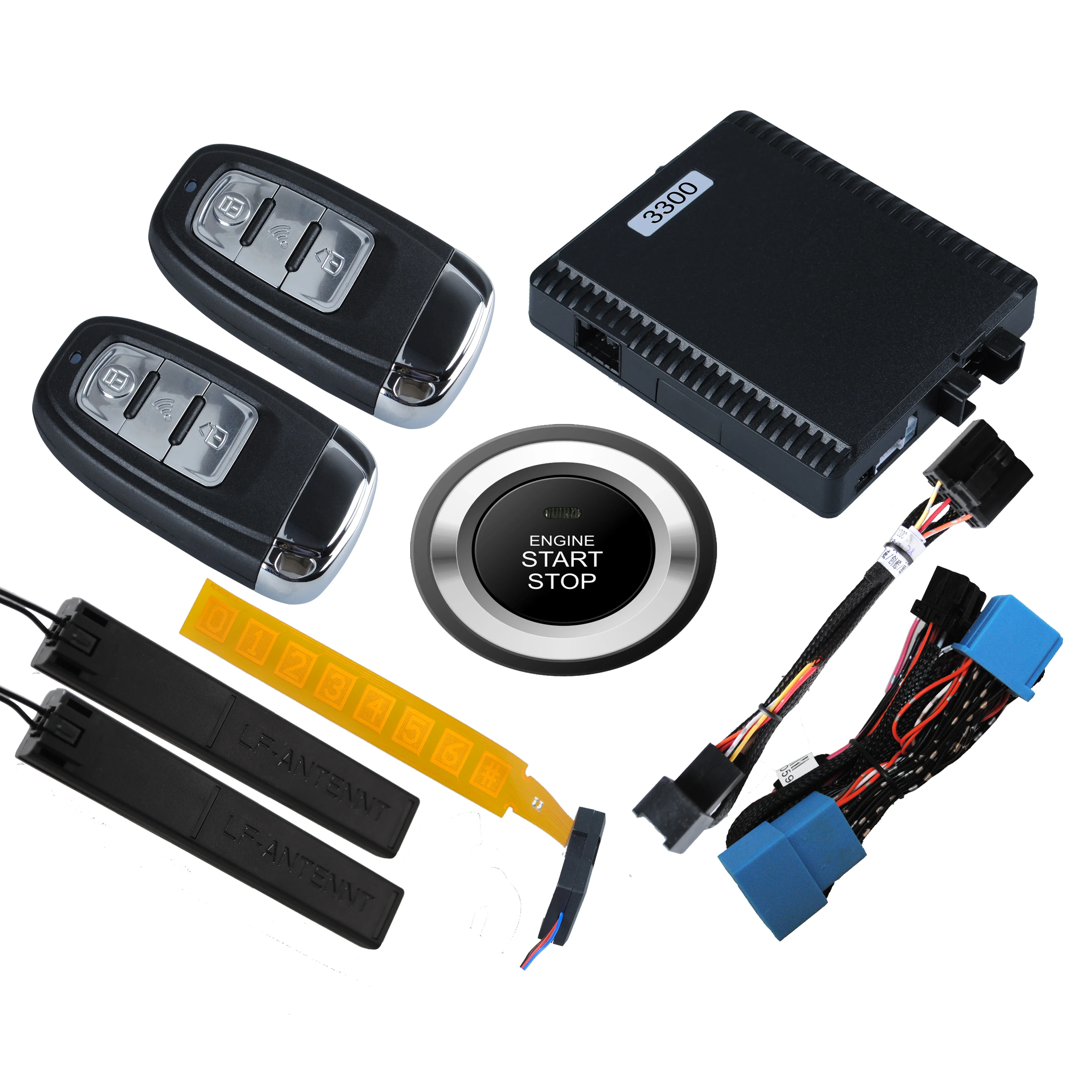 Factory price PKE car engine start button RFID keyless entry push button start for IX45/Santa Fe 2013