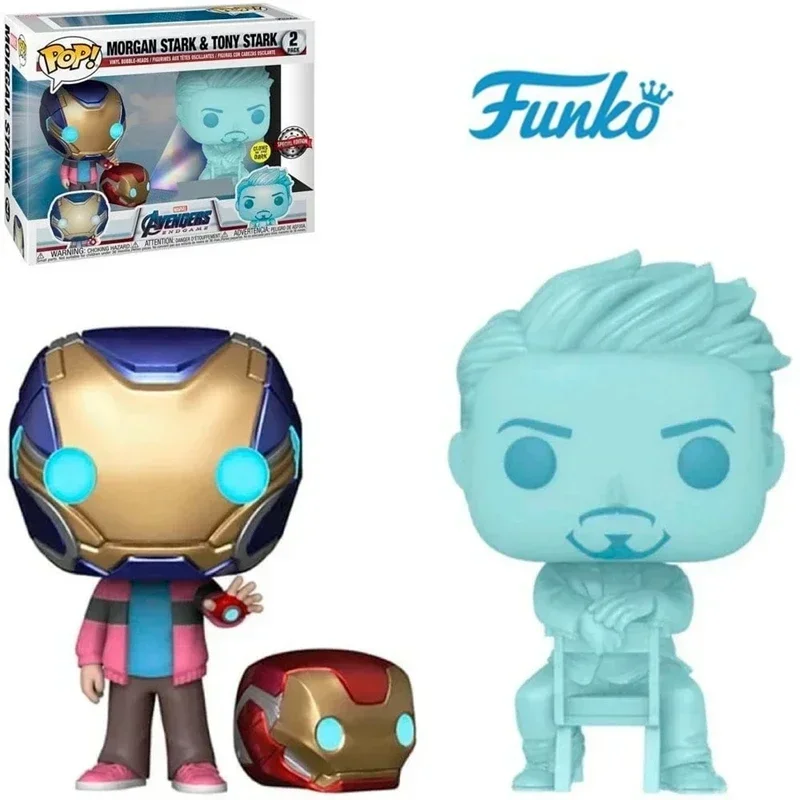 ファンコ-pop-新スーパーヒーロー周辺モーガンスタークトニースターク-2-ビニール限定人形アクションフィギュアのおもちゃ子供の誕生日プレゼント