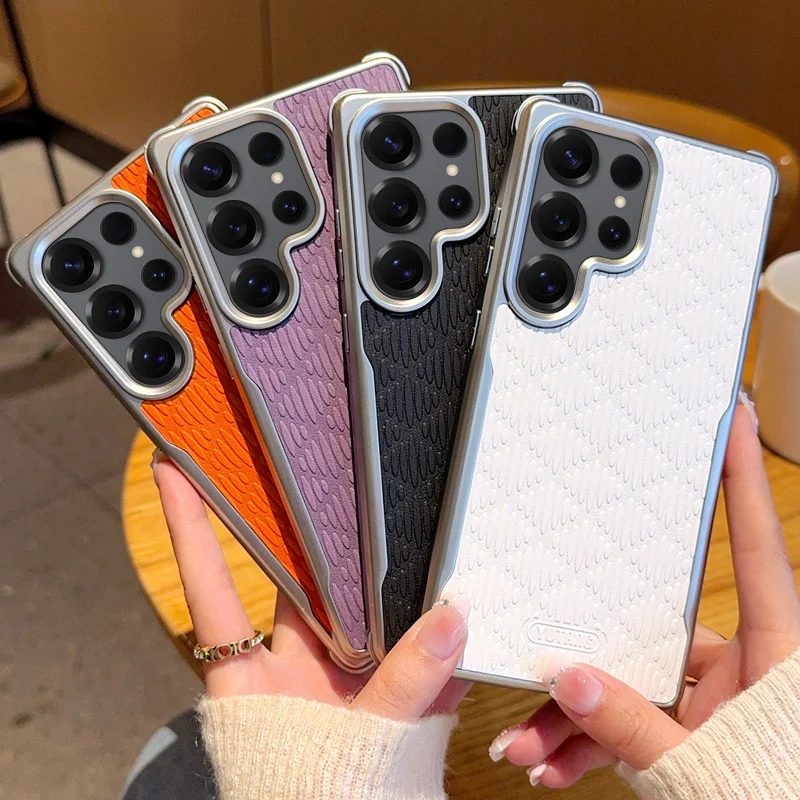 For Samsung Galaxy S25 S25 Plus S25 Ultra  Blade Diamond Pattern Shockproof and Anti-Fingerprint Phone Case