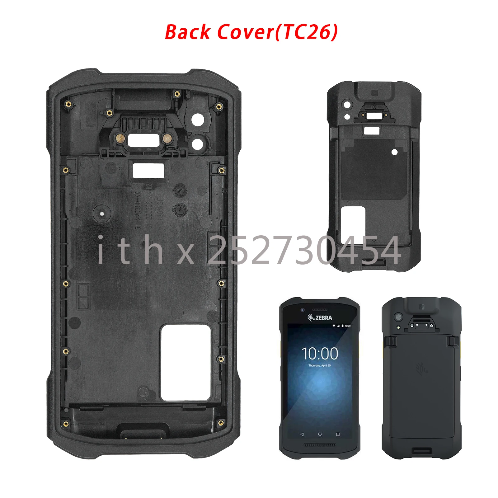 For Zebra TC21 TC210K TC26 TC26AK TC26BK TC26CK 26DK Back Cover Part