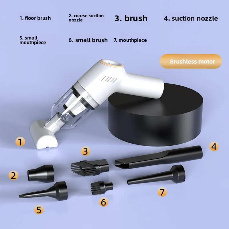 

High Power Wireless Handheld Car Vacuum Cleaner Mini Portable Dual-use Vacuum for Car & Home