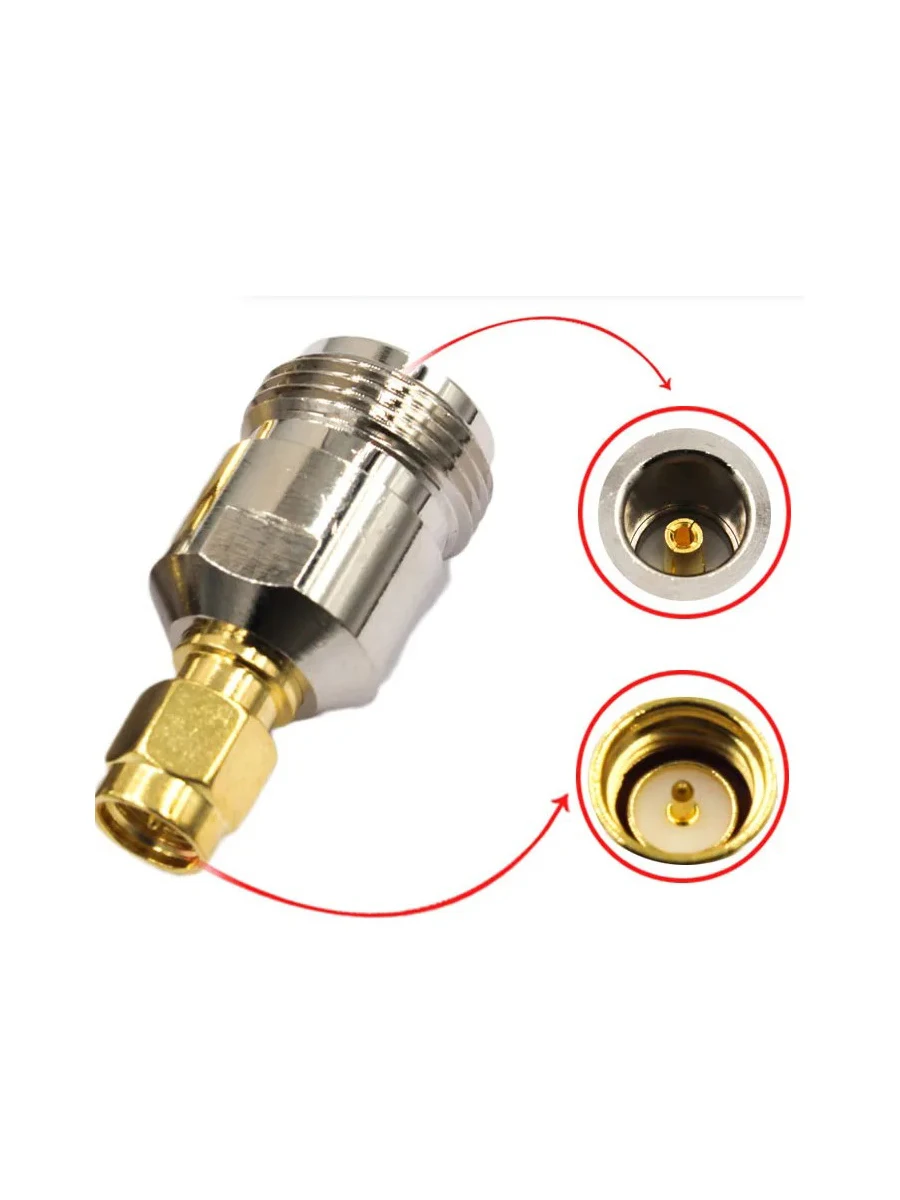 

10 pcs RP N Female to SMA Male Plug Connectors Copper