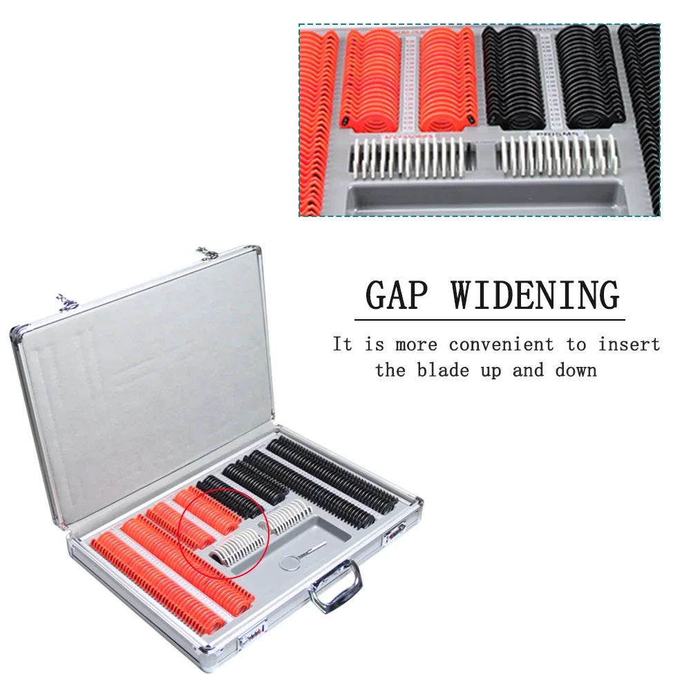 Оптический инструмент, горячая распродажа, 266 шт., пробный чехол для линз с цветным пластиковым кольцом, алюминиевая коробка, набор пробных линз SLC-266B