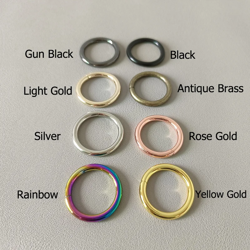 

20Pcs 25mm Metal O Ring Hardware For Bag Pet Dog Martingale Collar DIY Accessory Belt Straps Loop Buckle Garment Harness Clasp