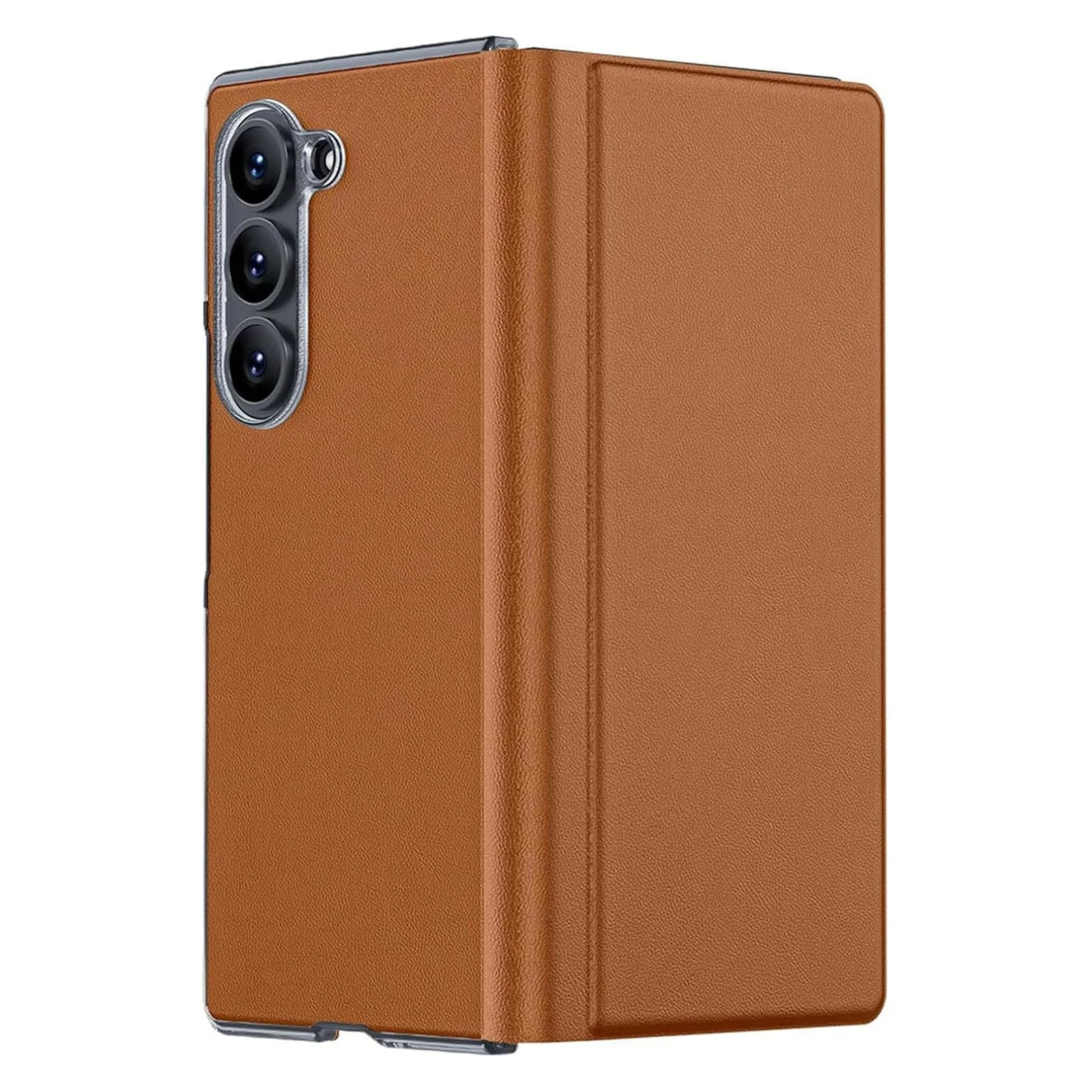 

Case for Samsung Galaxy Z Fold 6, Luxury Genuine Leather Magnetic Closure Flip Folio Phone Cover for Samsung Galaxy Z Fold 6