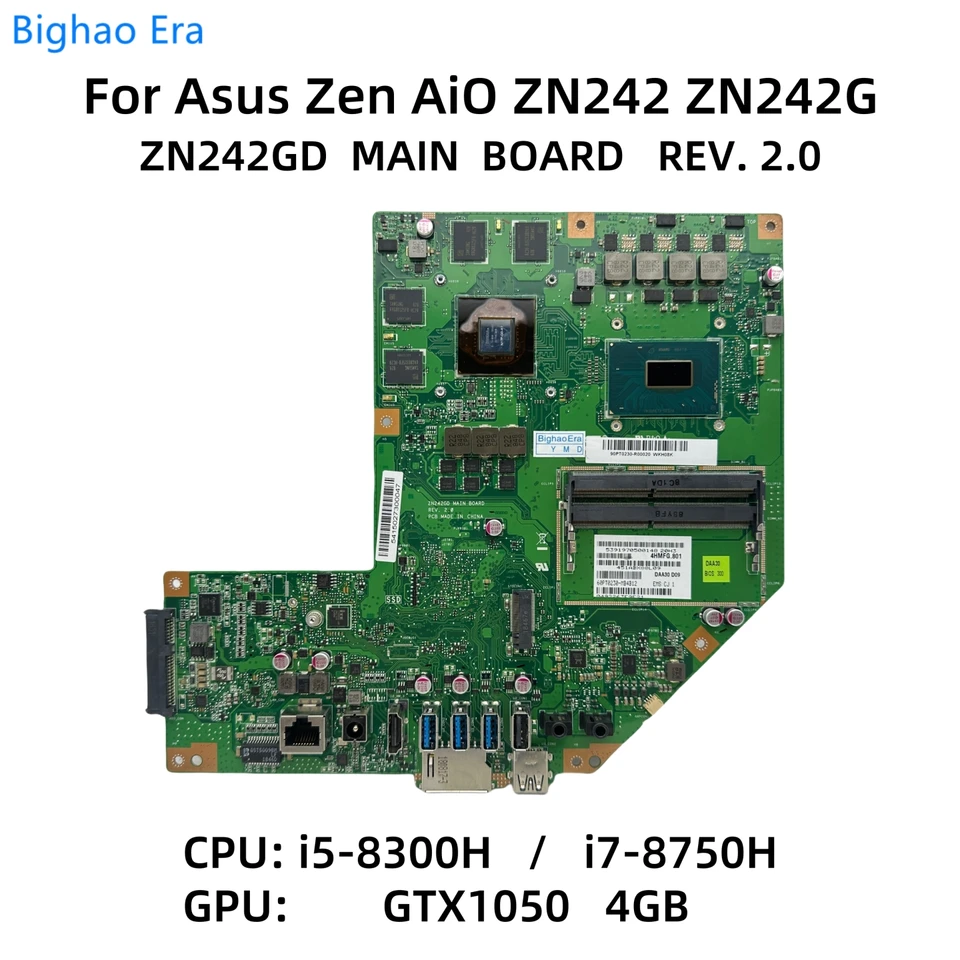 For Asus Zen AiO ZN242 ZN242G ZN242GD Motherboard With i5-8300H i7