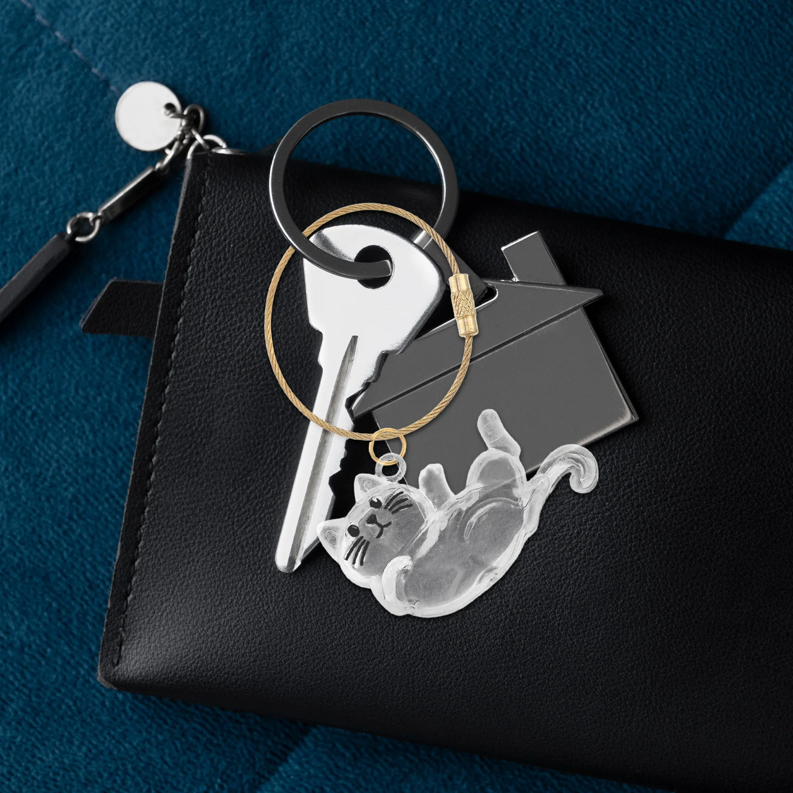 

Pet Hair Storage Bottle Keychain Transparent Mini Capsule Pendant Storage Box Dog Cat Hair Memorial Container Handbag Charms