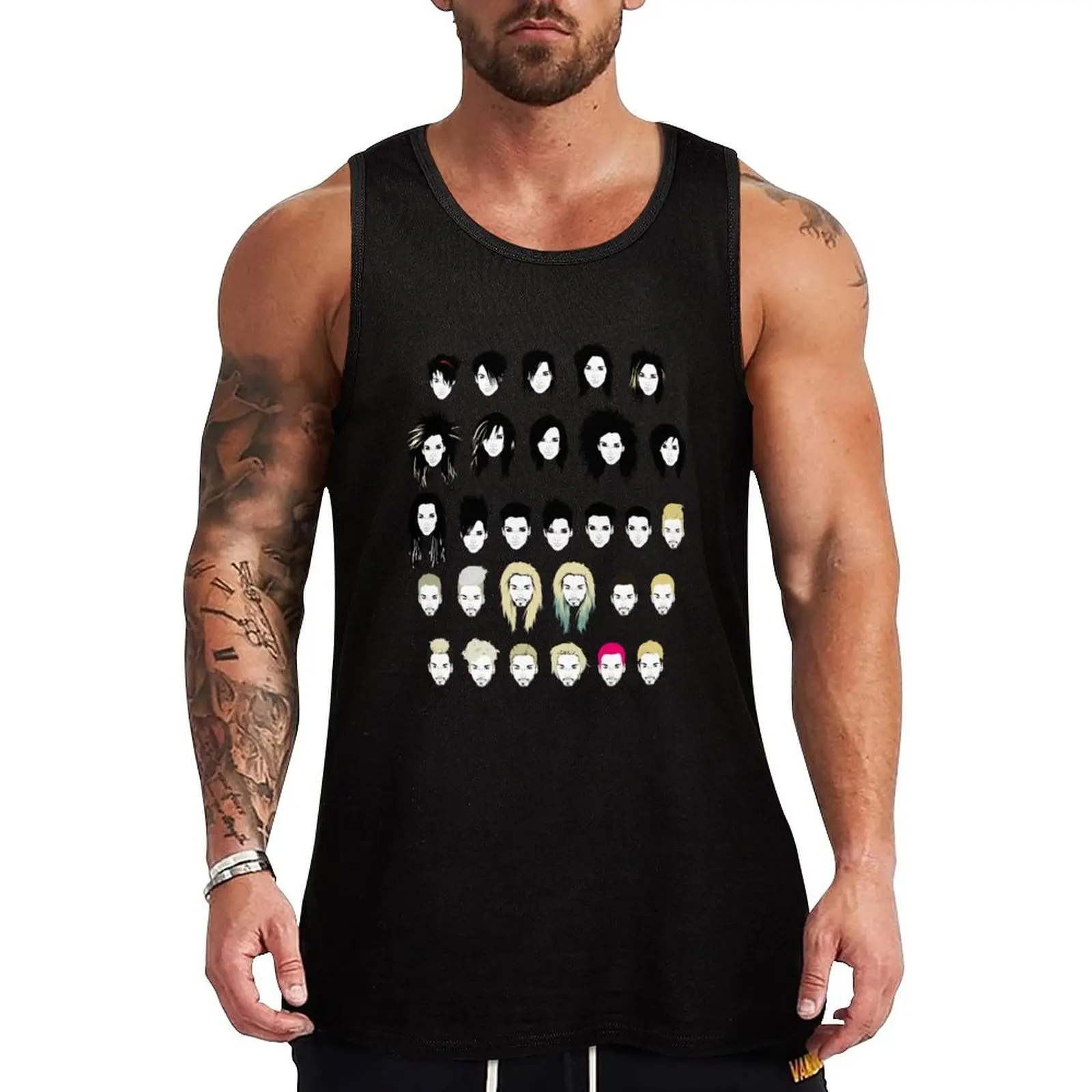 

BK Timeline Tank Top T-shirt men Gym man training weight vest gym training accessories