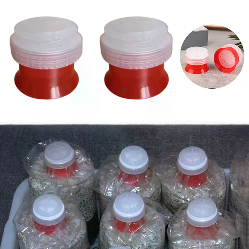 10Pcs Mushroom Grow Bag Sealer Collar Waterproof Garden Planter Tools Sealable Sub-Mother Ring Cover for Indoor Gardening