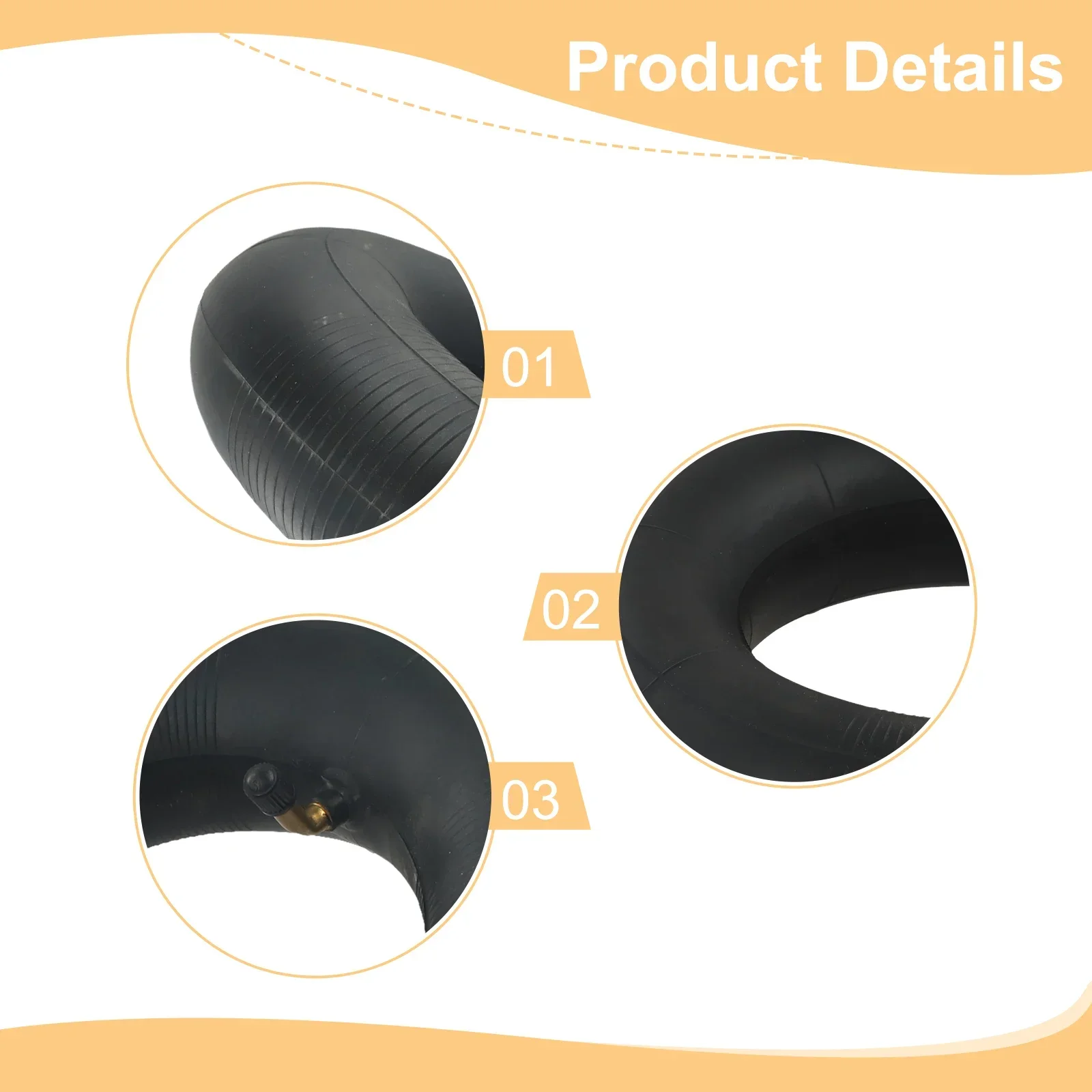 Parts Inner Tube 1 Pc 3.00/4.00-5 4.10/3.50 Scooters Sports Black Equipment For 3.00-5/3.40-5/3.50-5 Tires Replacement