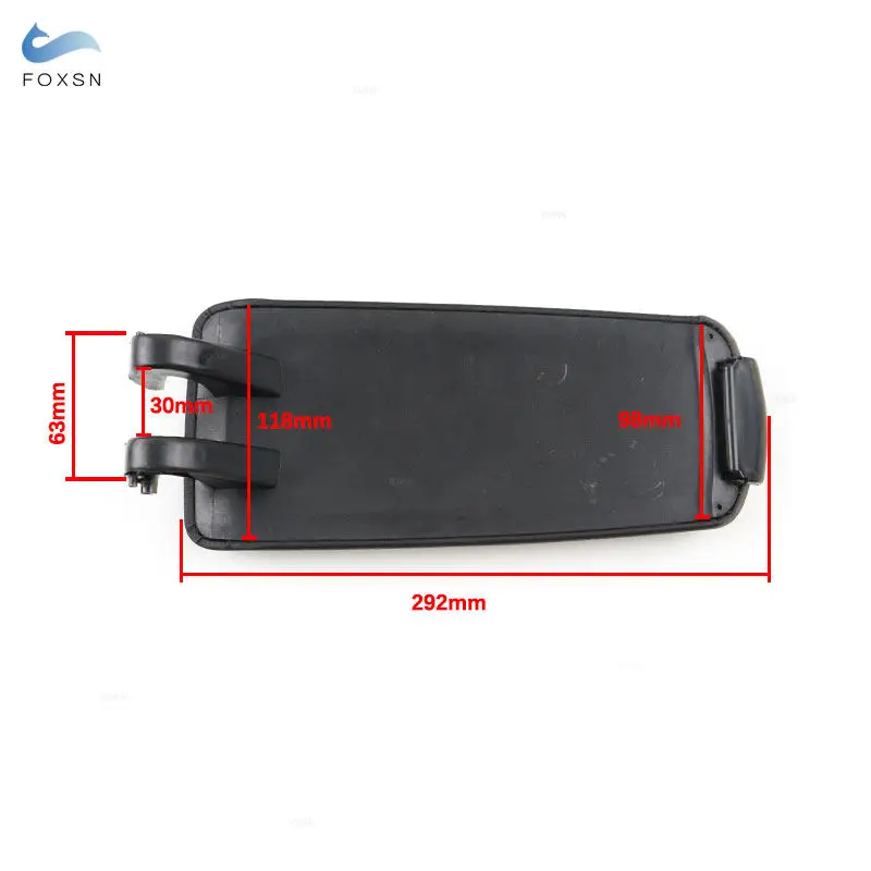 Artificial Leather+ABS Plastic Center Console Armrest Storage Box Cover Pad Shell For Audi A4 S4 B6 B7 2002-2008 A6 C5 1999-2005 view 5